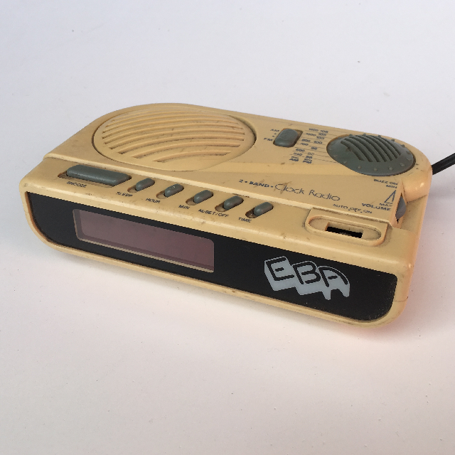 CLOCK, Digital Clock Radio - Cream EBA